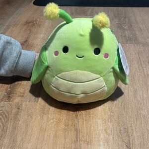 Squishmallows Lime Green Plush with Yellow Accents